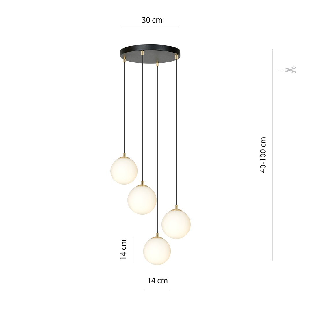 Hanglamp Skaanir Zwart Ø14 cm - Afbeelding 8