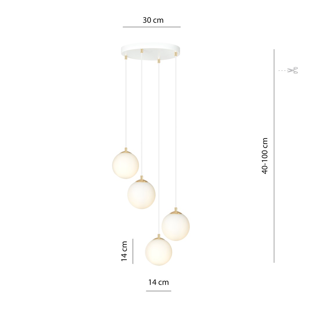 Hanglamp Bravine Wit Ø14 cm - Afbeelding 8