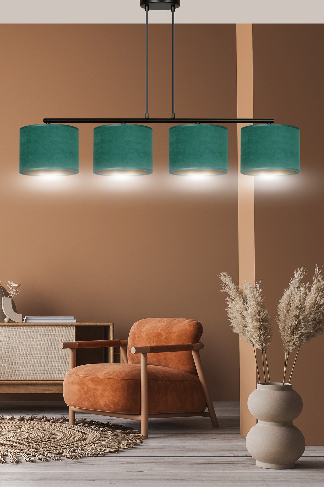 Hanglamp Pausos Zwart Ø20 cm - Afbeelding 8
