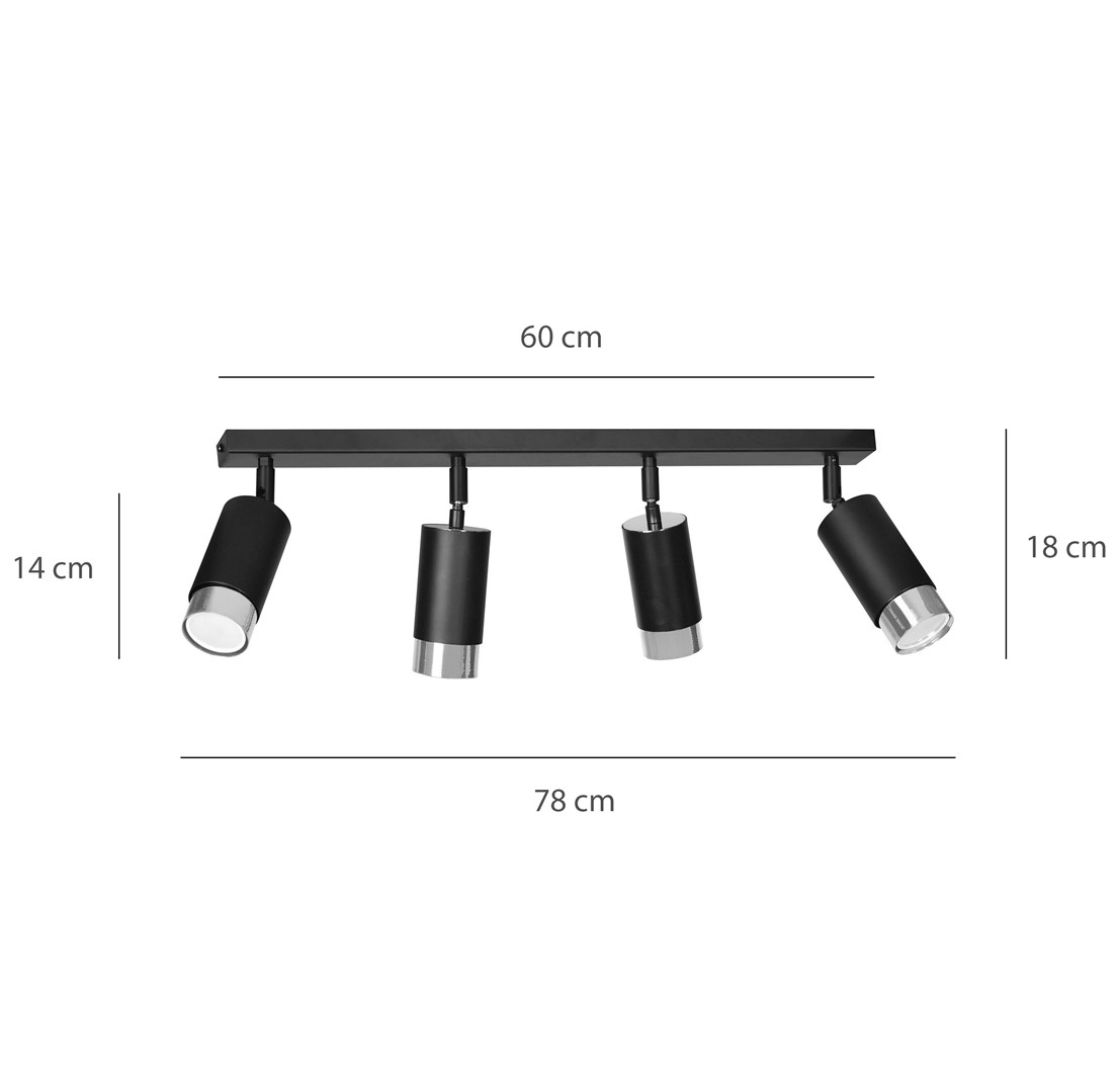 Plafondlamp Raassoro Zwart - Afbeelding 8