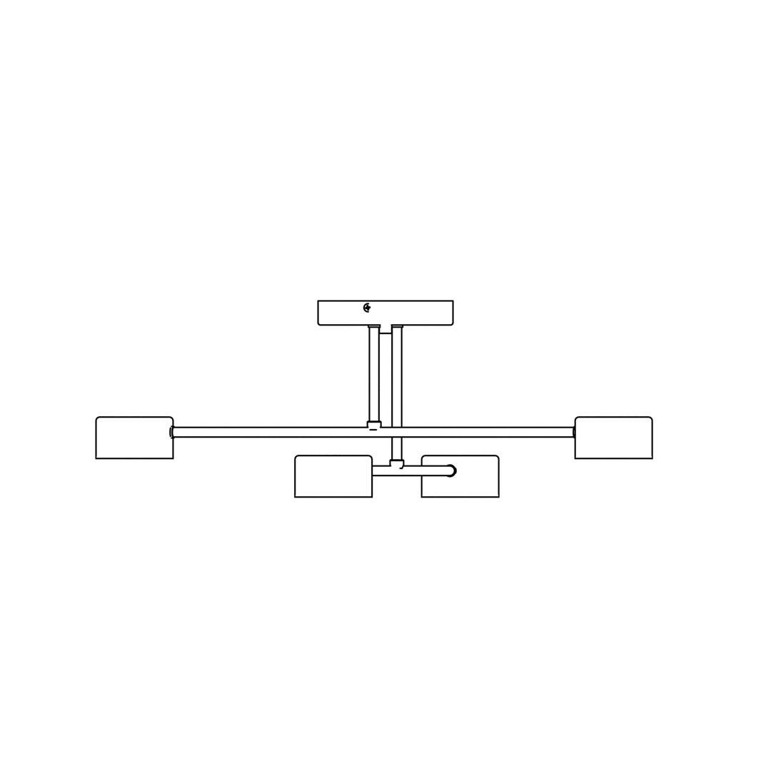 Plafondlamp Grotund Zwart - Afbeelding 8