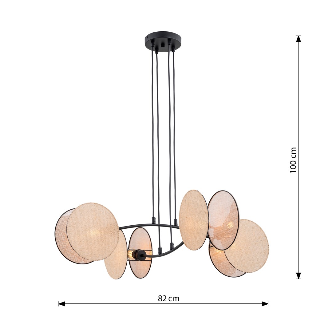 Hanglamp Trole Zwart Ø20 cm - Afbeelding 8