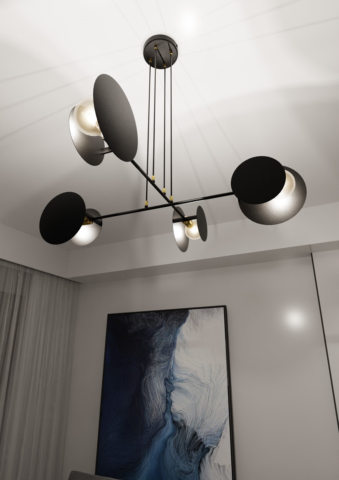 Hanglamp Noordea Zwart - Afbeelding 9