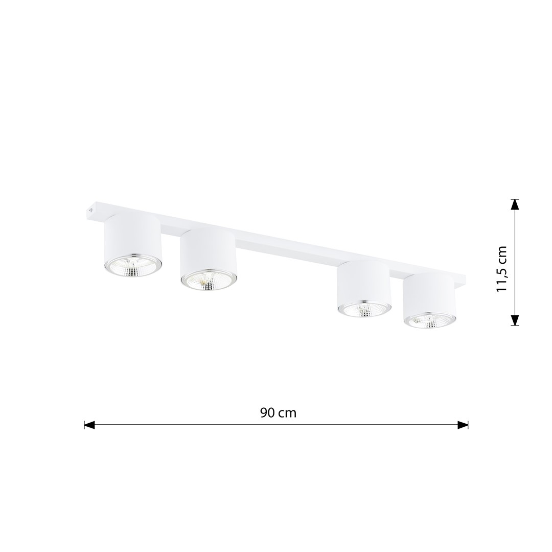 Plafondlamp Zaarde Wit - Afbeelding 9