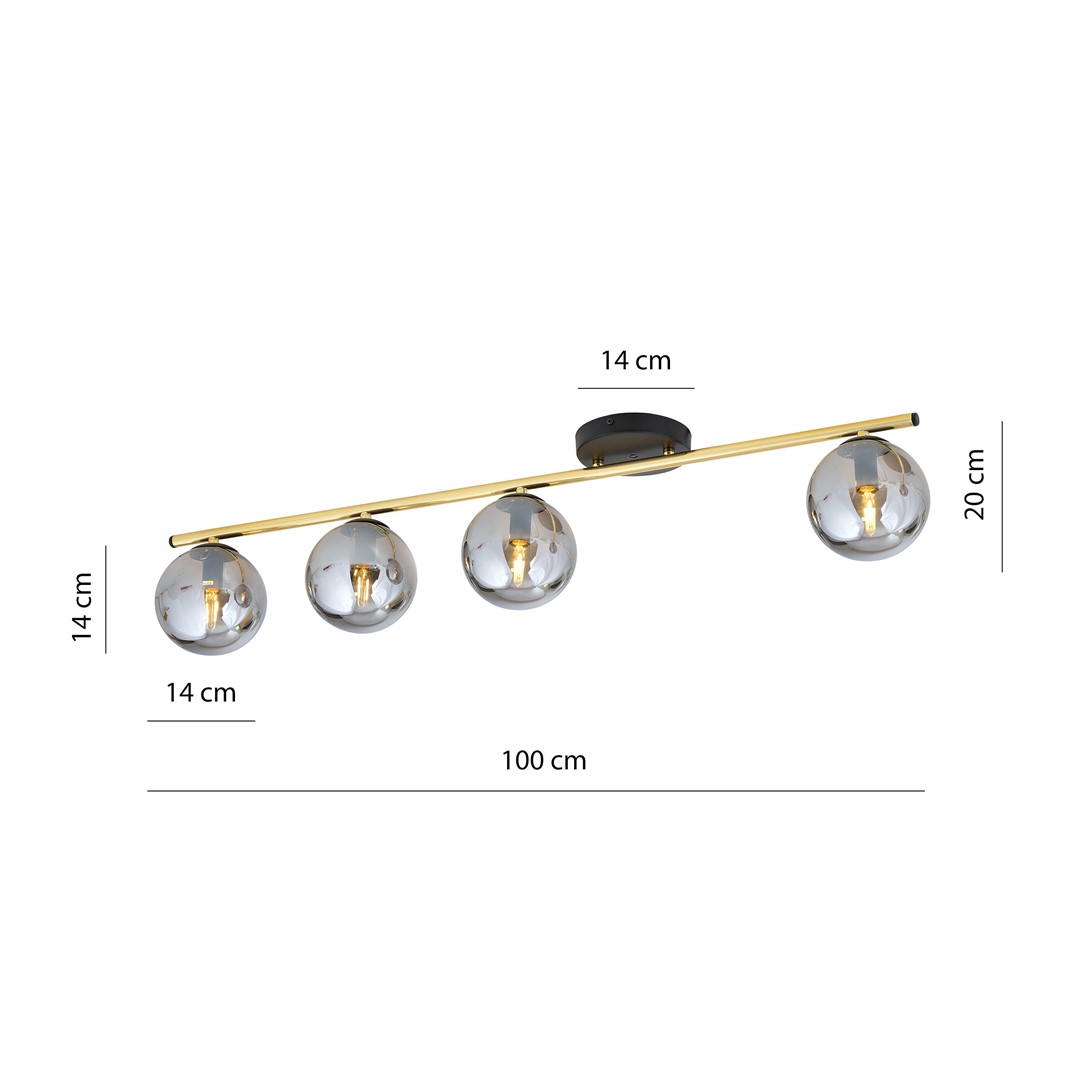 Plafondlamp Saarrura Zwart Ø14 cm - Afbeelding 9