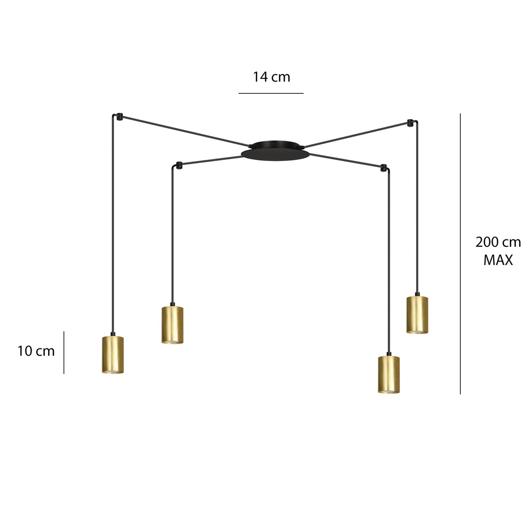Hanglamp Kirnak Zwart - Afbeelding 9