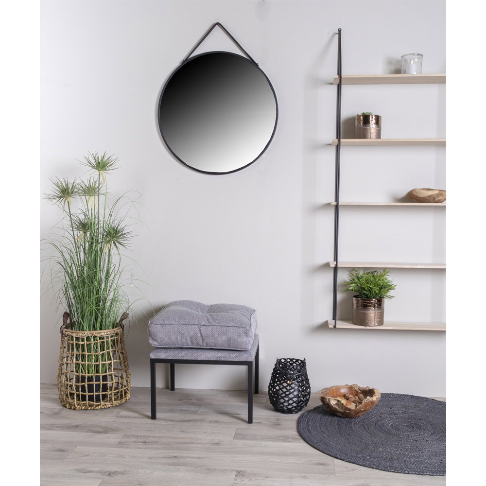 Spiegel Pilvar Zwart Ø60 cm - Afbeelding 2