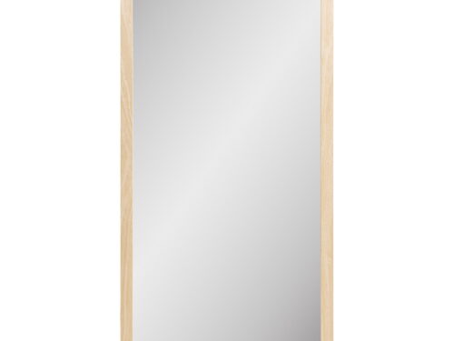 Spiegel Broldello Naturel met MDF-houtlook en rechte, tijdloze lijst van 45 x 75 cm