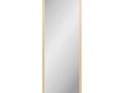 Spiegel Daurdar Naturel 110 x 45 cm met slanke MDF-lijst en helder spiegelglas