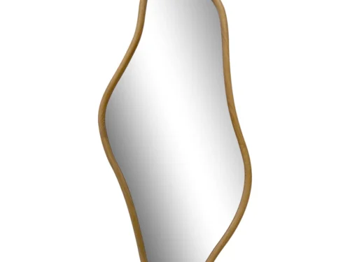 Spiegel Avila Naturel 120x60 cm met organisch gevormd grenenhouten frame in natuurlijke afwerking