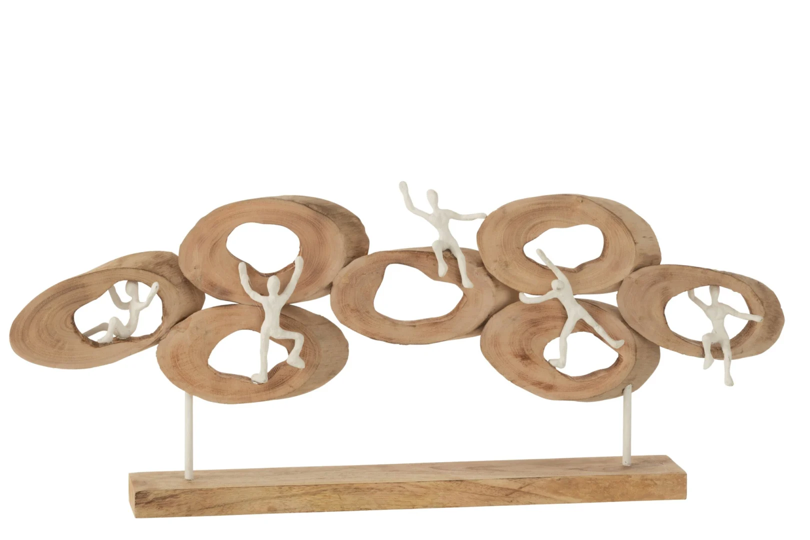 Beeld Voolen Mangohout Naturel H31 cm - Afbeelding 2