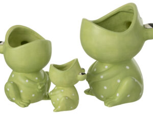 Bloempot Caubin Dolomiet Groen H21 cm