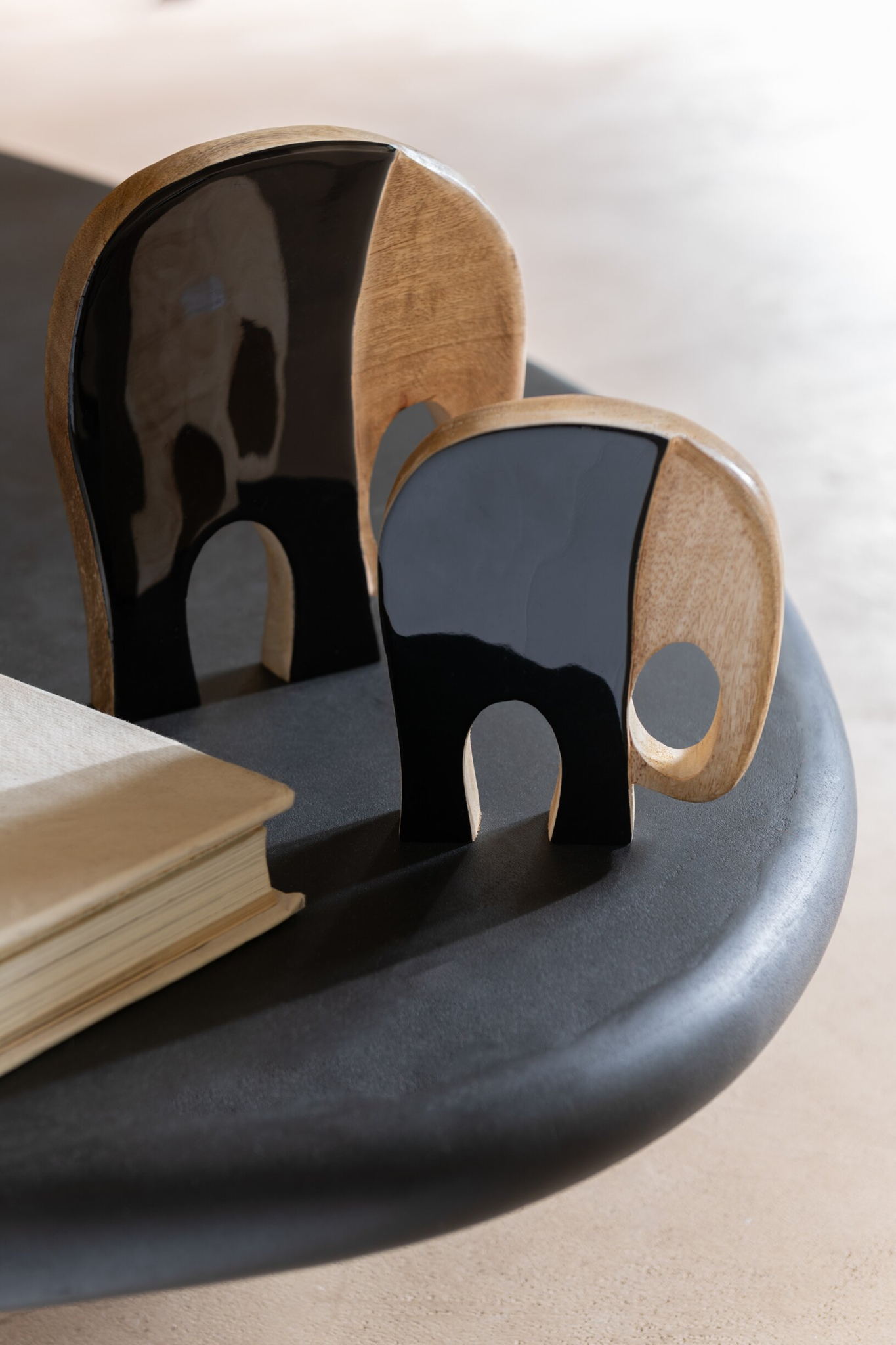 Decoratiefiguur Janella Mangohout Meerkleurig - Set van 4 - Afbeelding 2