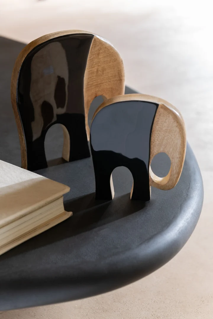 Decoratiefiguur Janella Mangohout Meerkleurig - Set van 4 - Afbeelding 2