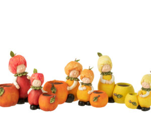 Bloempot Triensond Polyresin Meerkleurig H30 cm - Set van 3