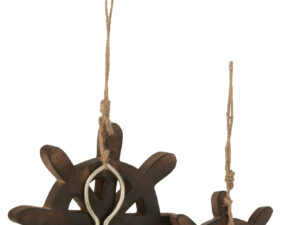 Decoratiefiguur Deetund Mangohout Bruin