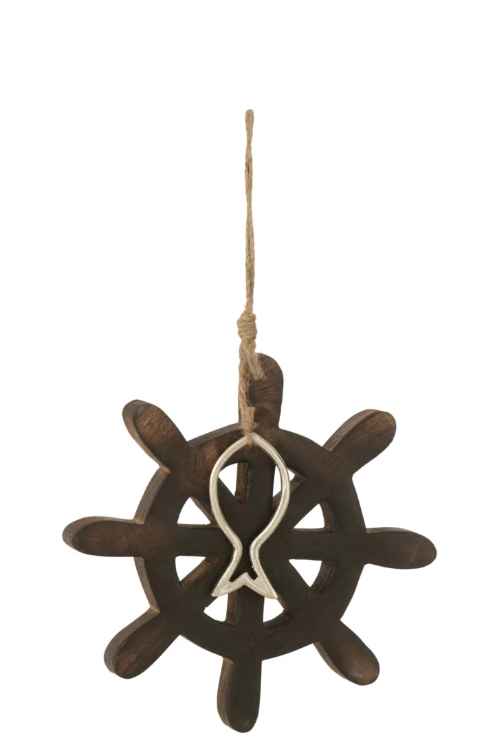 Decoratiefiguur Deetund Mangohout Bruin - Afbeelding 3