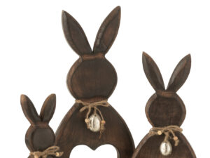 Decoratiefiguur Gaaskesta Mangohout Bruin