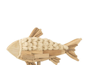 Decoratiefiguur Lakello Kunstleer Naturel H35 cm