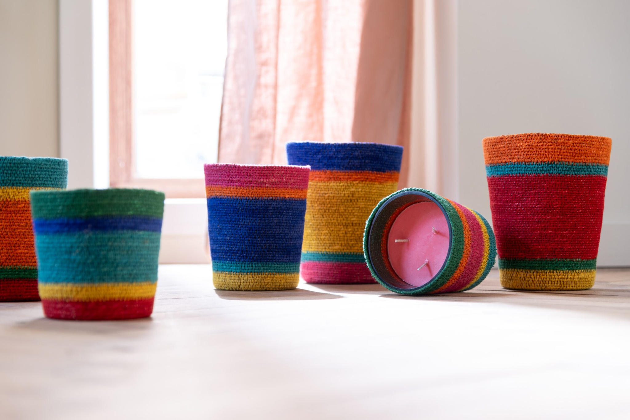 Geurkaars Preensora Glas Meerkleurig - Set van 2 - Afbeelding 4