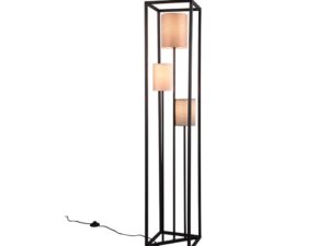Vloerlamp Sannone Mat Zwart H153 cm - Set van 3