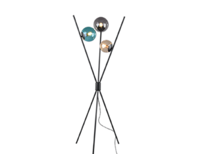 Vloerlamp Saudir Mat Zwart H156 cm - Set van 3