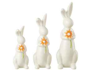 Decoratiefiguur Grarnesta Porselein Meerkleurig - Set van 3
