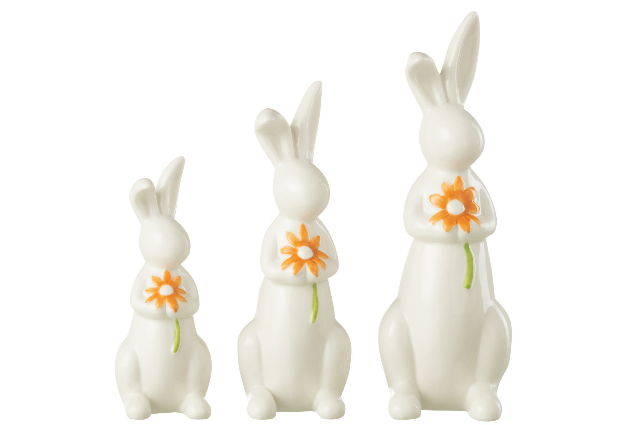 Decoratiefiguur Grarnesta Porselein Meerkleurig - Set van 3