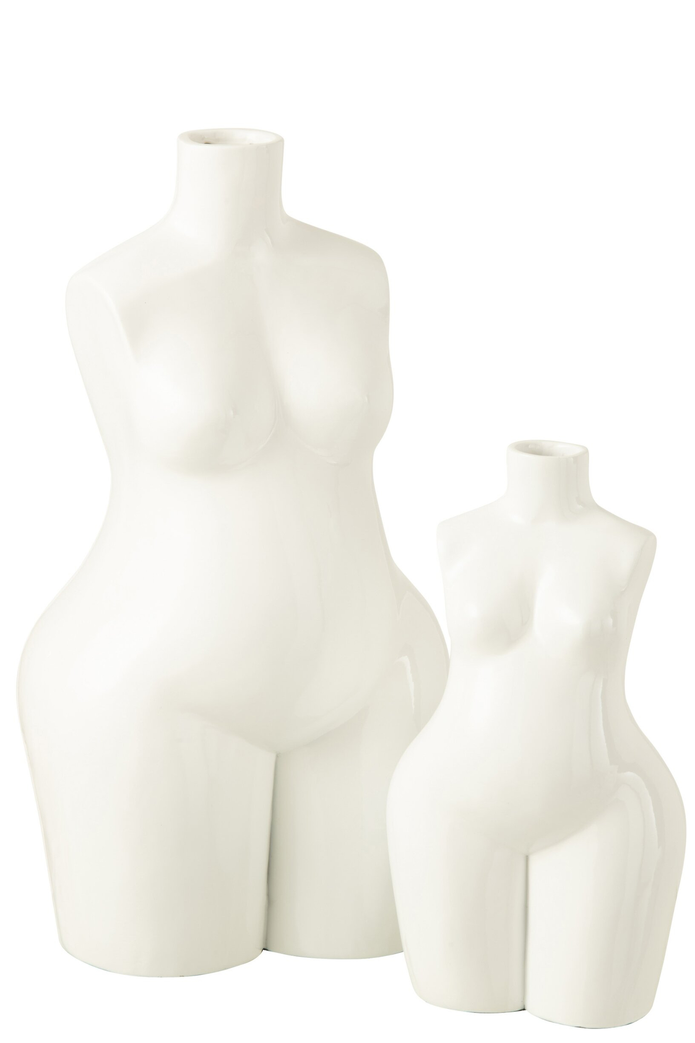 Vaas Lorenzo Polyresin Wit H47 cm
