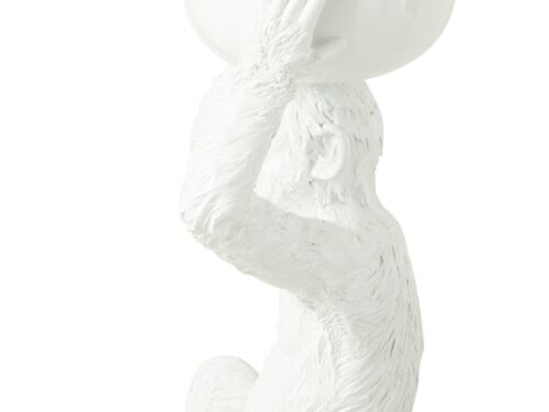 Witte Brotal decoratiefiguur van polyresin, H57 cm, met opvallend handvormig ontwerp en grote schaal