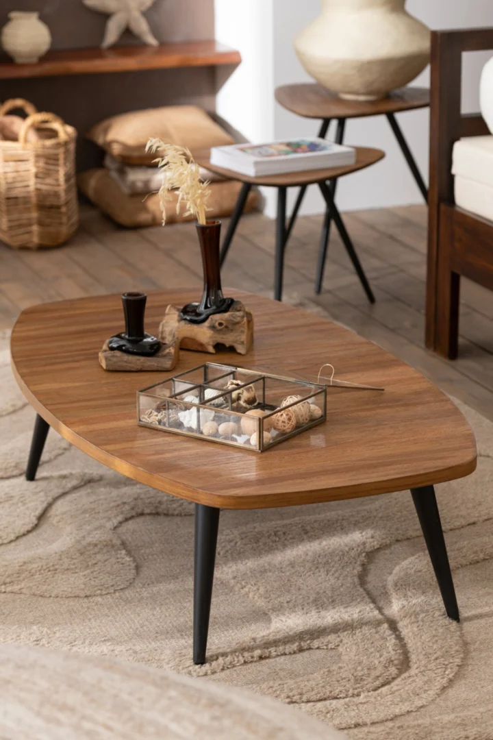 Salontafel Leinnano Metaal 120 cm - Afbeelding 5