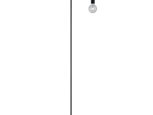 Vloerlamp Viltond mat zwart, 149 cm, slank design met ronde voet en zichtbare lichtbron, set van 3