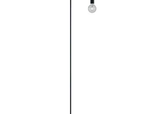 Vloerlamp Viltond mat zwart, 149 cm, slank design met ronde voet en zichtbare lichtbron, set van 3