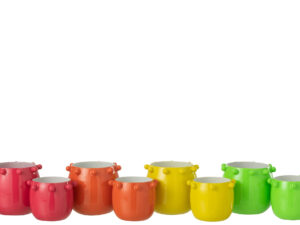 Windlicht Neirdura Metaal Meerkleurig H12 cm - Set van 4