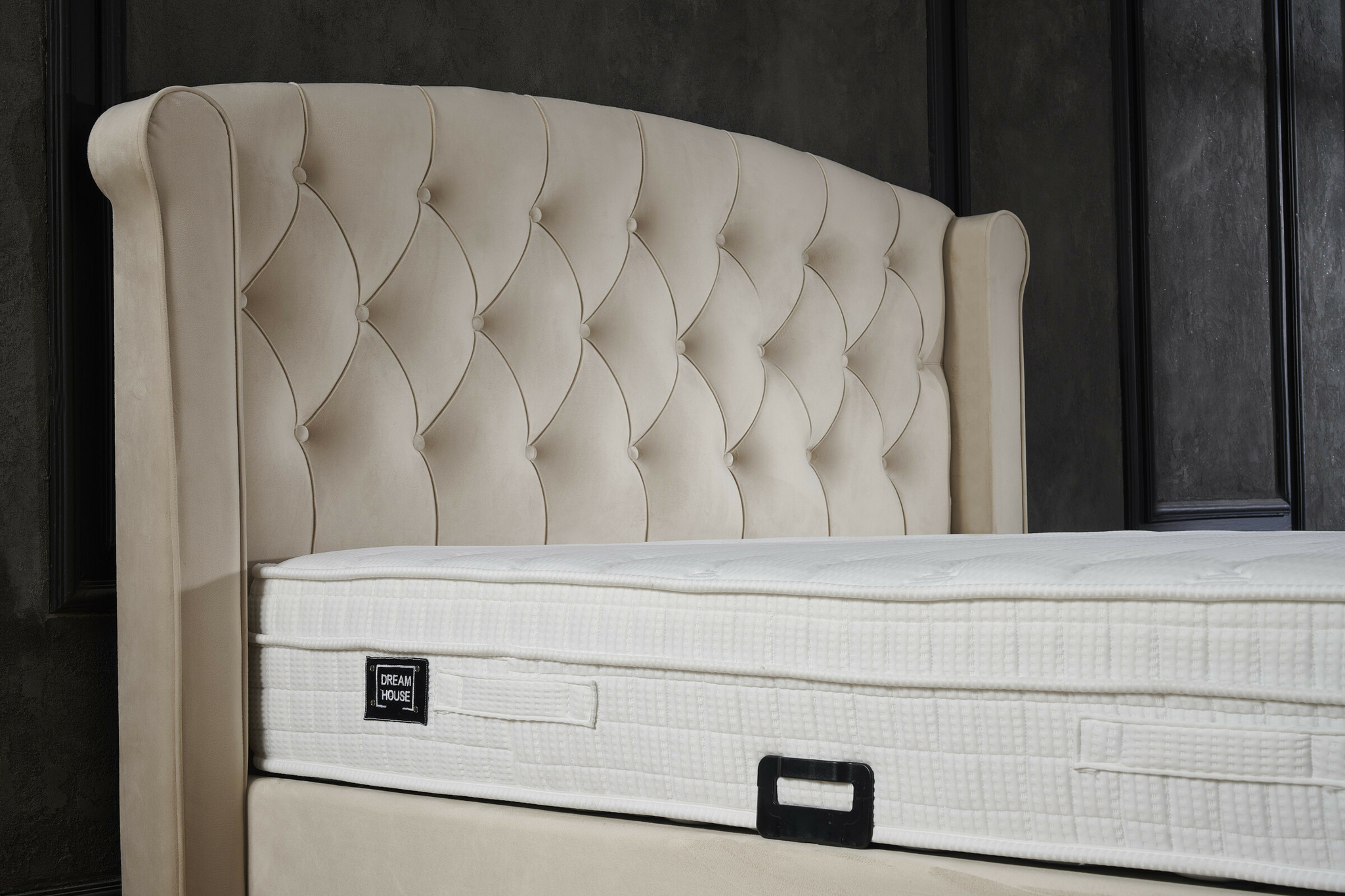 Boxspring Paakes Beige 180x200 - Afbeelding 3