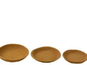 Bord Nieson Papier Geel - Set van 3