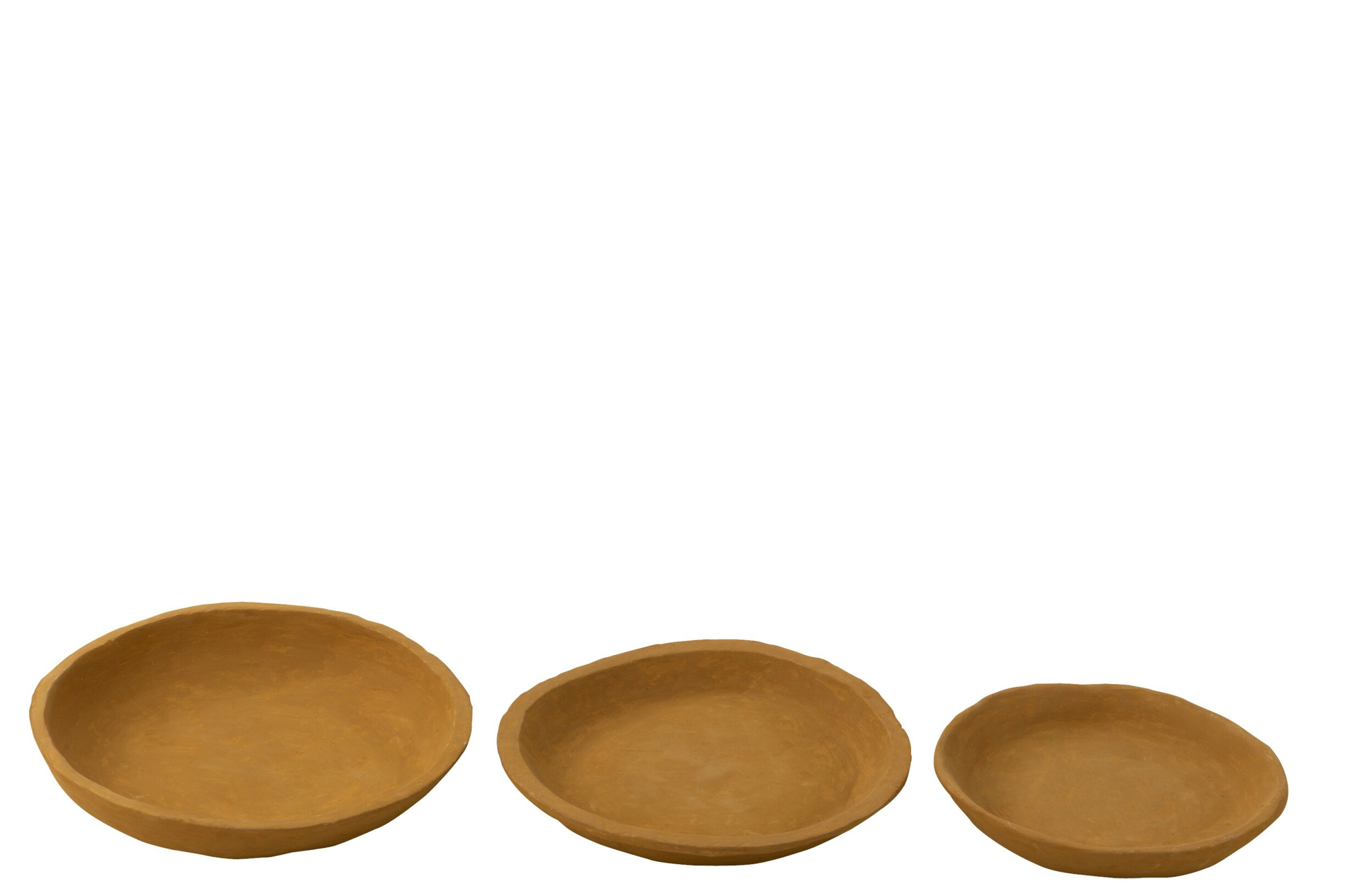 Bord Nieson Papier Geel - Set van 3