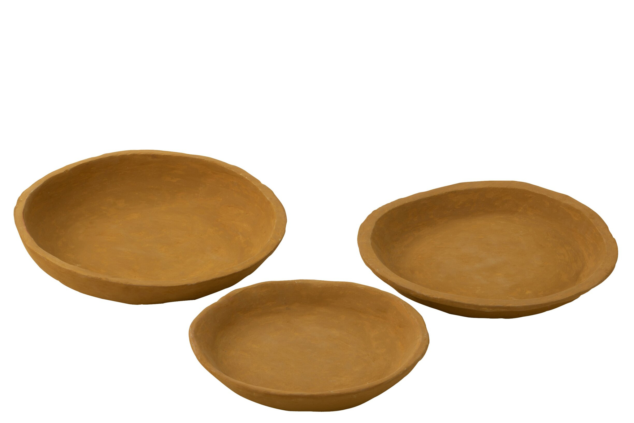 Bord Nieson Papier Geel - Set van 3 - Afbeelding 3
