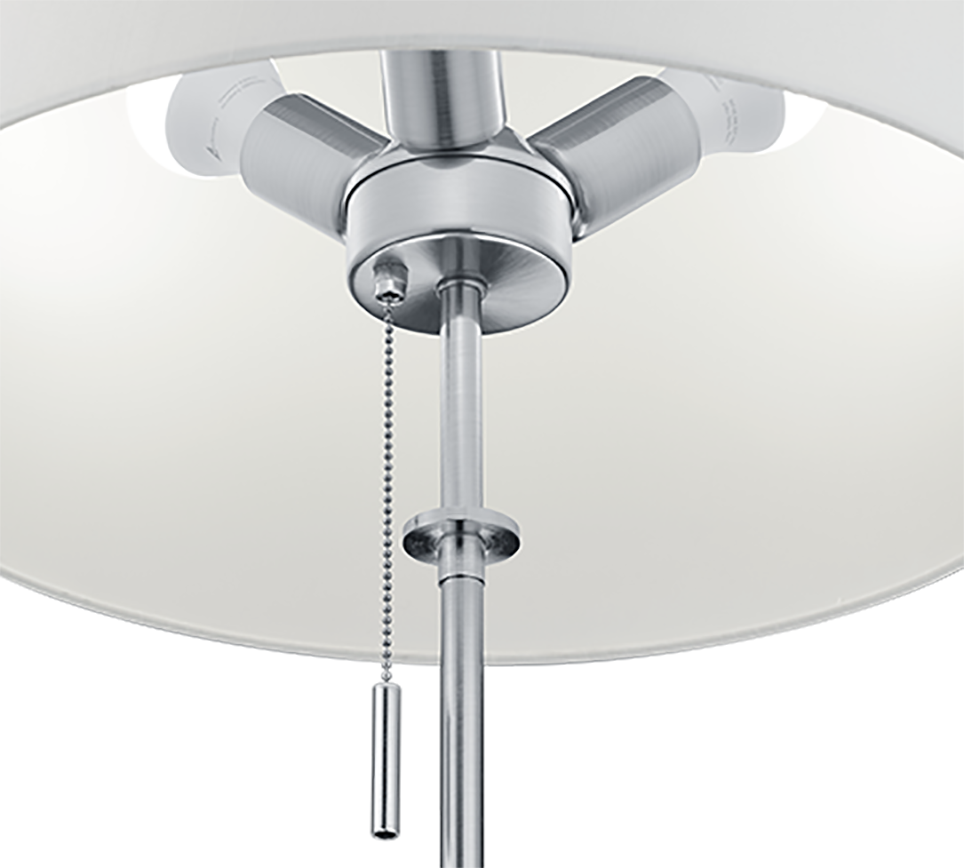 Vloerlamp Jeerano Mat Nikkel H180 cm - Set van 3 - Afbeelding 3