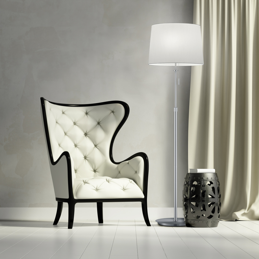 Vloerlamp Jeerano Mat Nikkel H180 cm - Set van 3 - Afbeelding 4