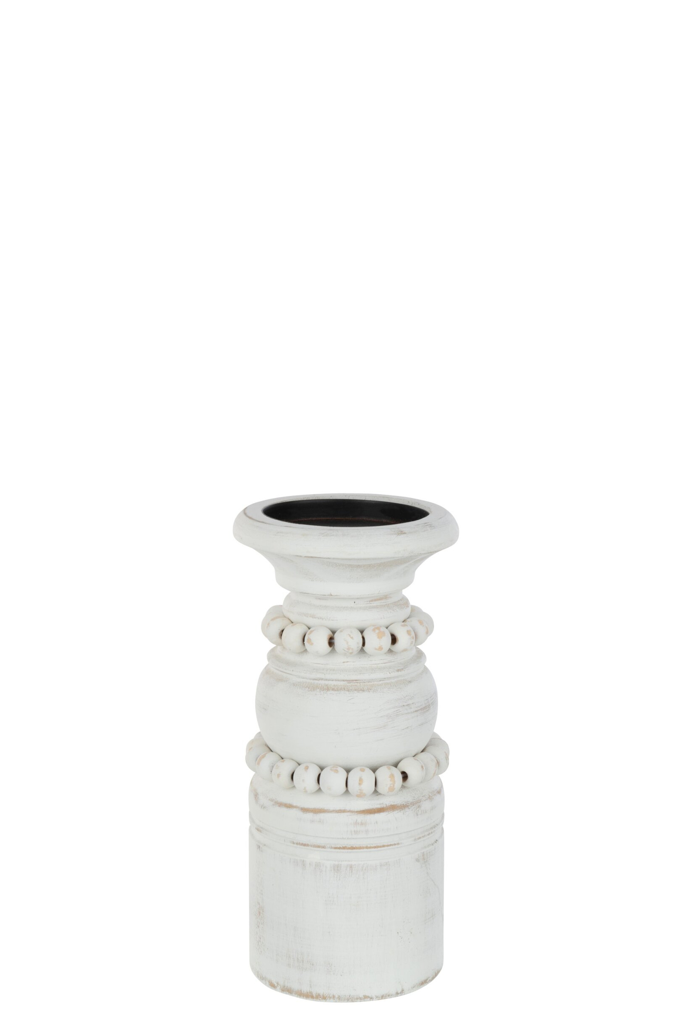 Kandelaar Staarrin Hout Wit H23 cm - Afbeelding 6