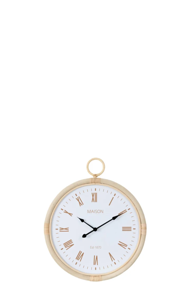 Wandklok Sobund Naturel - Afbeelding 2