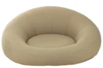 Beige Matras Jeimmak donut-vormige loungekussen, stevig en lichtgewicht met onderhoudsvriendelijk design
