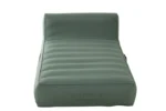 Matras Fonnun groene loungematras met gewatteerd design en zachte PVC-polypropyleen afwerking
