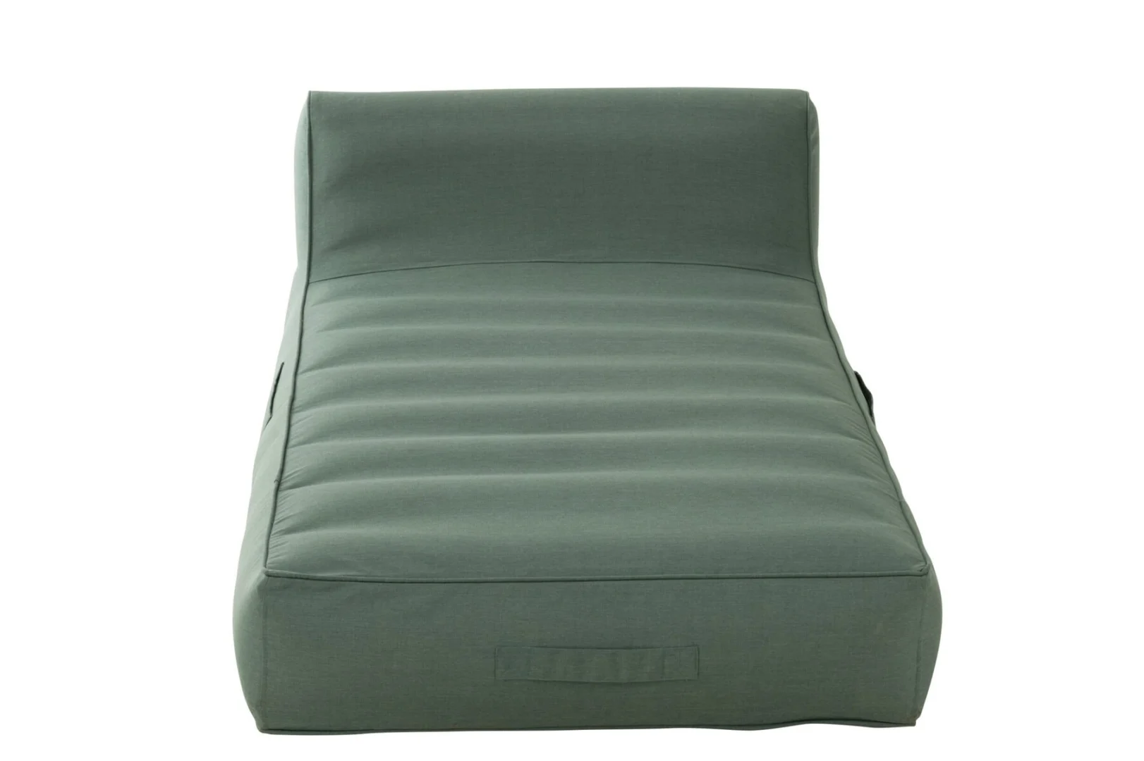 Matras Fonnun groene loungematras met gewatteerd design en zachte PVC-polypropyleen afwerking