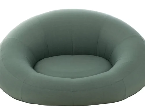 Matras Zeltora groene donutvormige lounge met zachte, ronde vorm en royale zitting