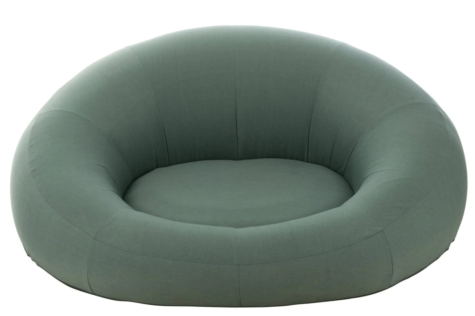 Matras Zeltora groene donutvormige lounge met zachte, ronde vorm en royale zitting