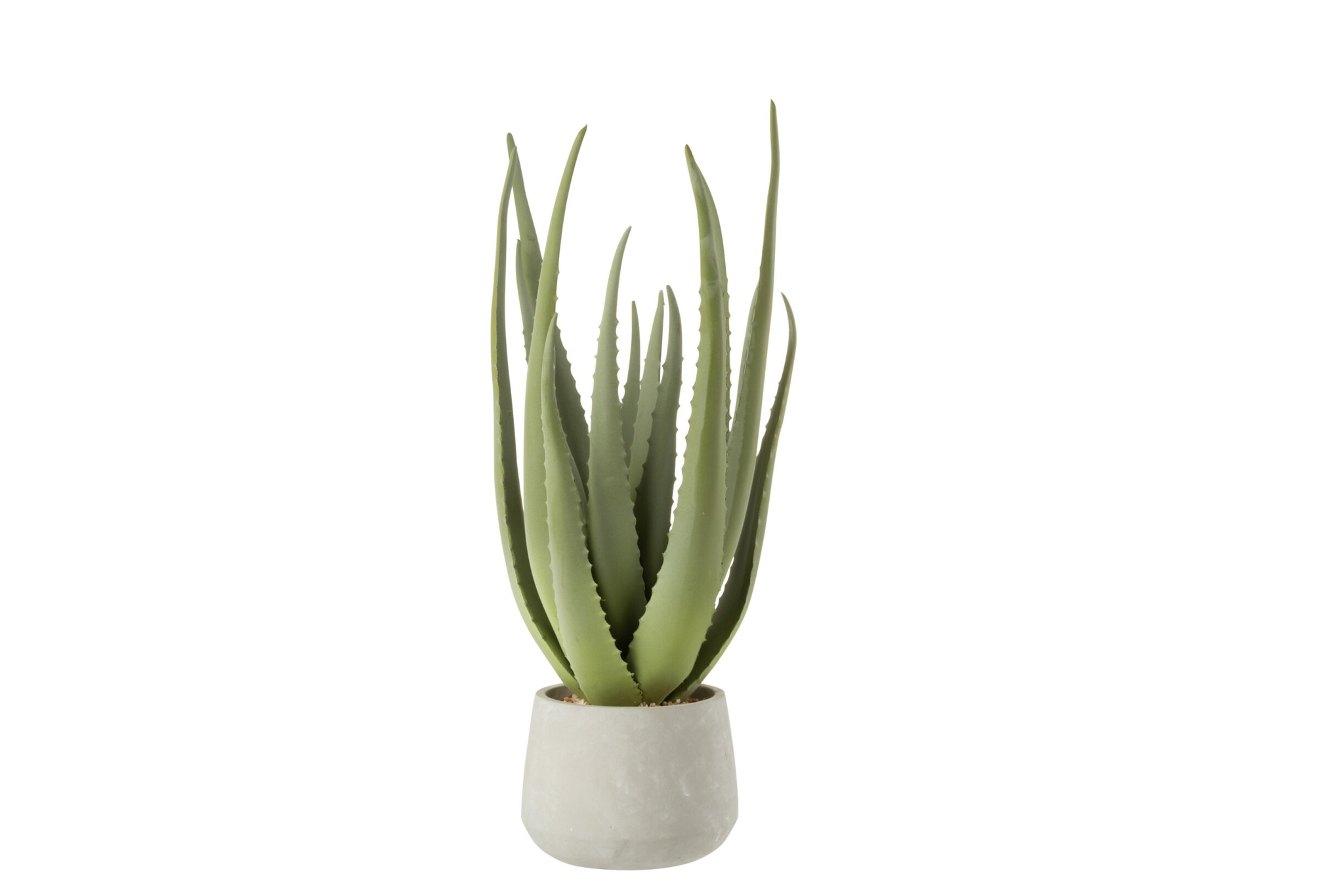 Kunstbloem Neemmum EVA Groen in pot met slanke, groene bladeren en moderne uitstraling