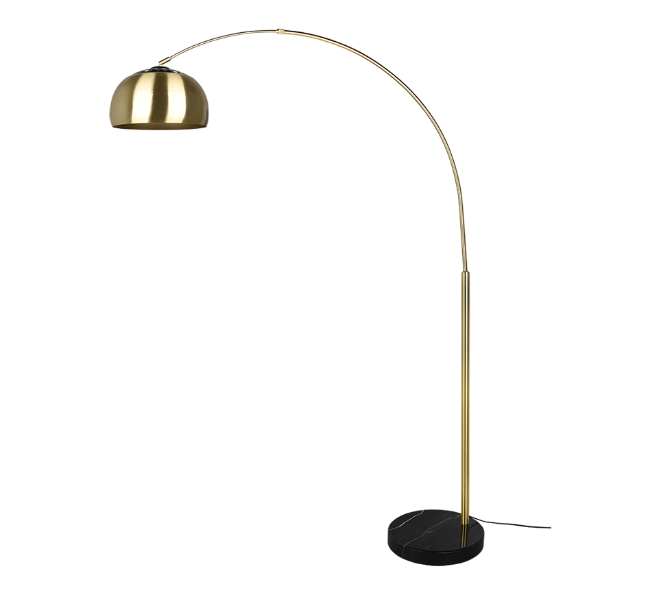 Vloerlamp Gubin Mat Messing H200 cm - Set van 3 - Afbeelding 3