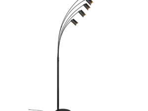 Vloerlamp Nulvol Mat Zwart H200 cm - Set van 3